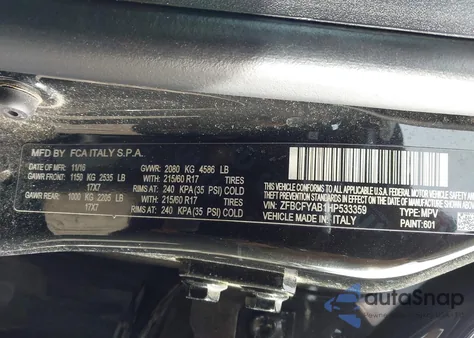 2017 Fiat 500X Pop Awd z USA, uszkodzony, nr VIN ZFBCFYAB1HP533359